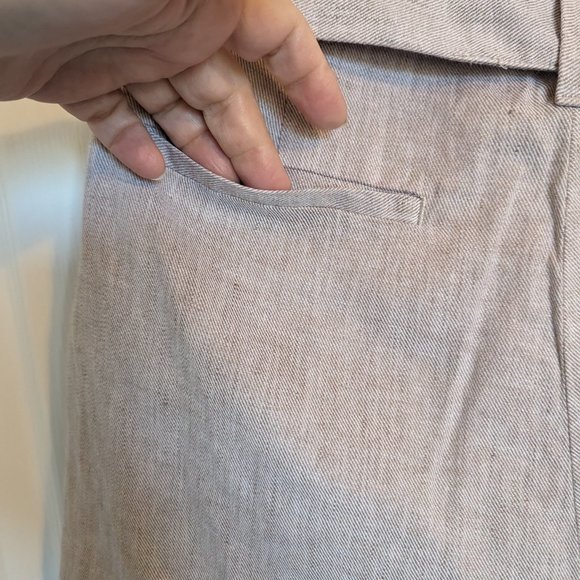 High Tie Waist | Baggy | Pleated | Khaki SHORTS | Banana Republic | 10 | EUC - Picture 6 of 11